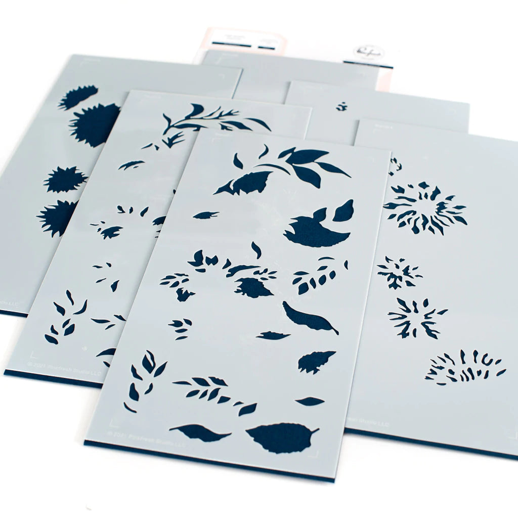 Pinkfresh Studio Stencils - Sunflowers Layering