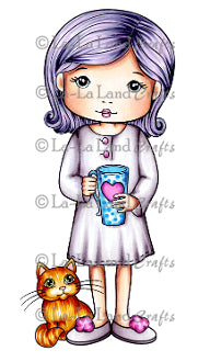 La La Land- Morning Coffee Molli Rubber Stamp