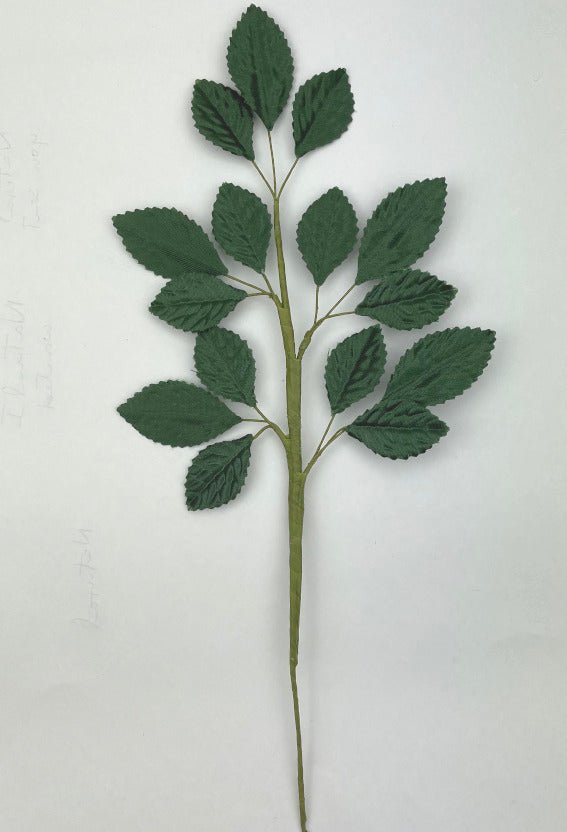 24cm Silk Leaf Spray - Green - Crafty Divas