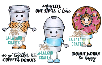 La La Land- Coffee Buddies Rubber Stamp