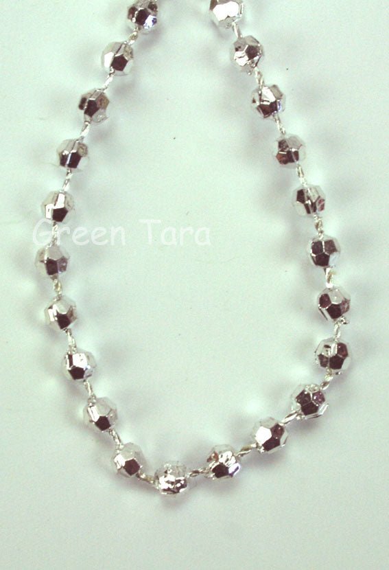 3mm Bead Garland 'Silver' - Crafty Divas