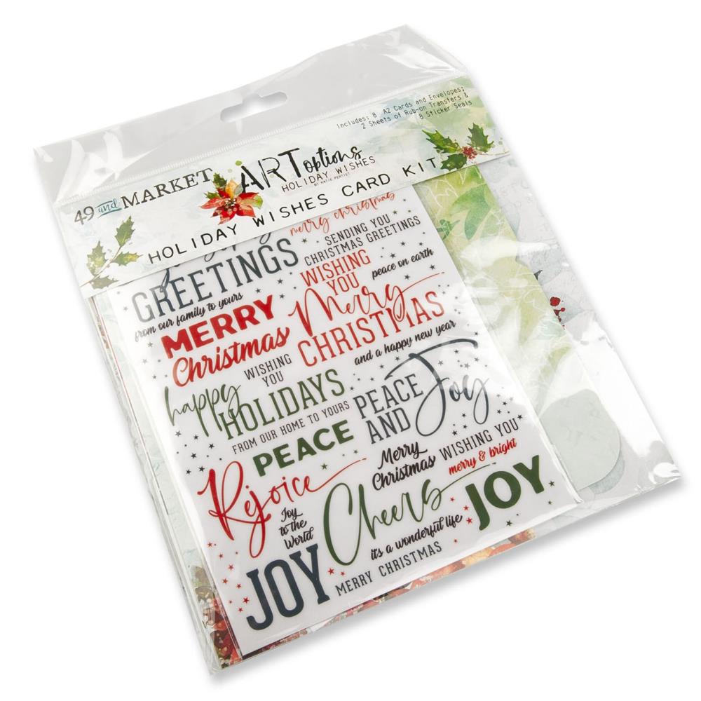 49 And Market Card Kit - ARToptions Holiday Wishes - Crafty Divas