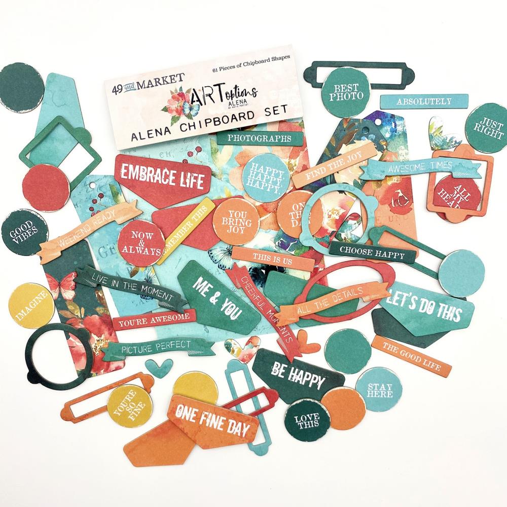 49 And Market Chipboard Set - ARToptions Alena - Crafty Divas