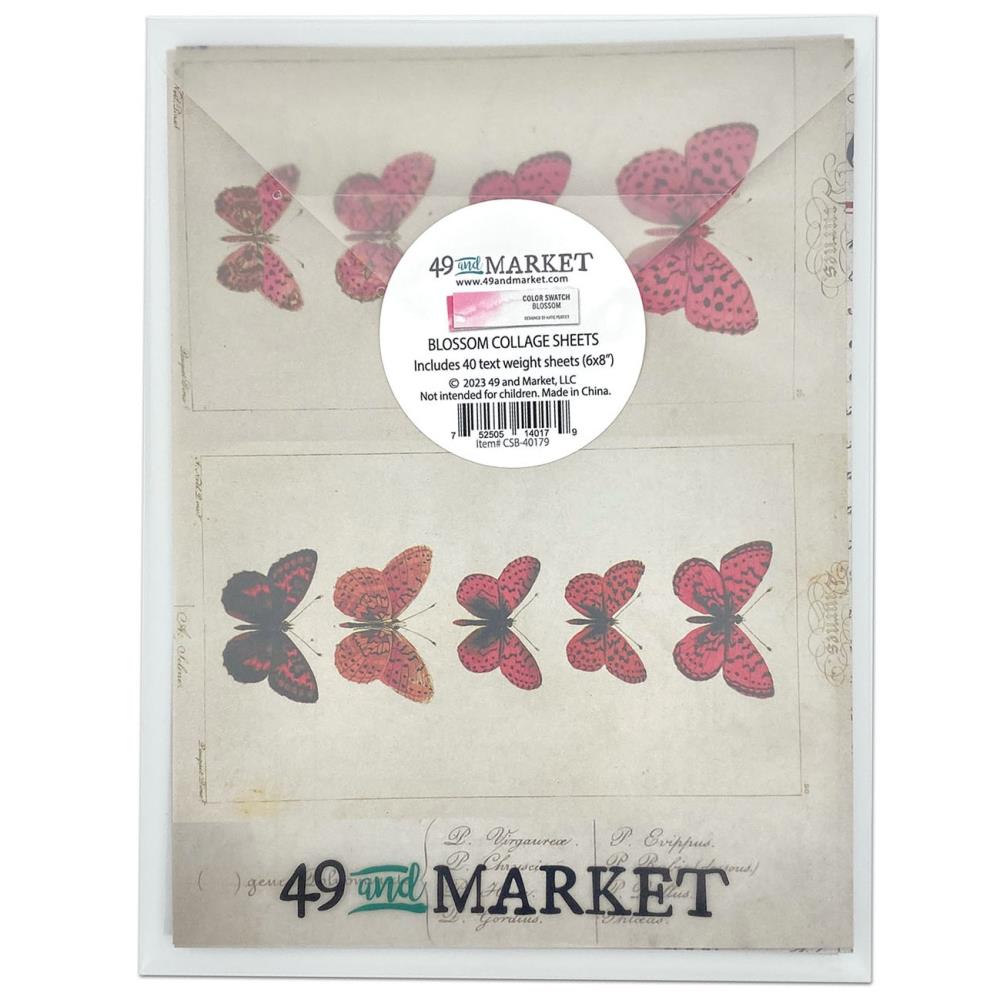 49 And Market - Collage Sheets 6X8 Color Swatch: Blossom - Crafty Divas