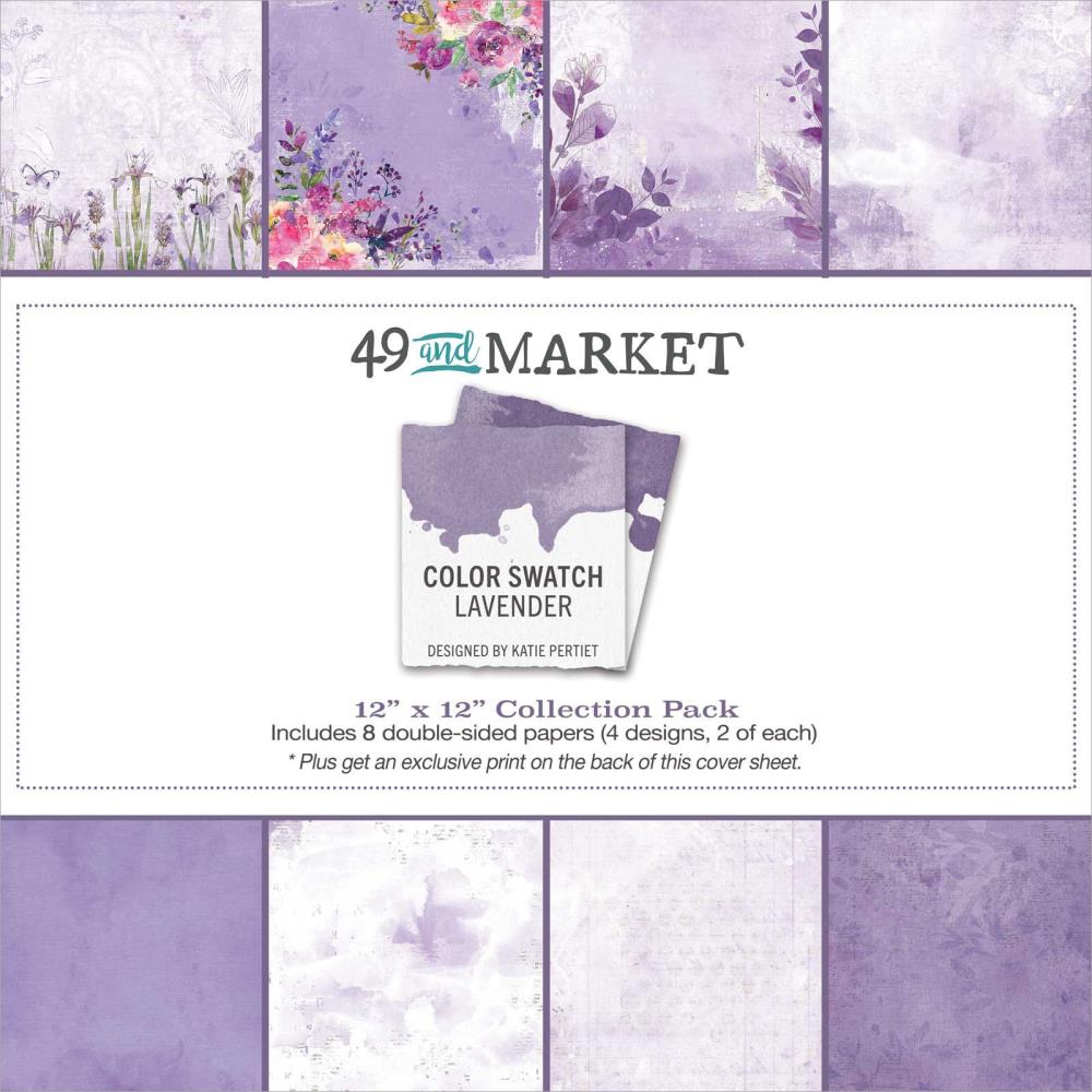 49 And Market Collection Pack 12X12 - Color Swatch: Lavender - Crafty Divas