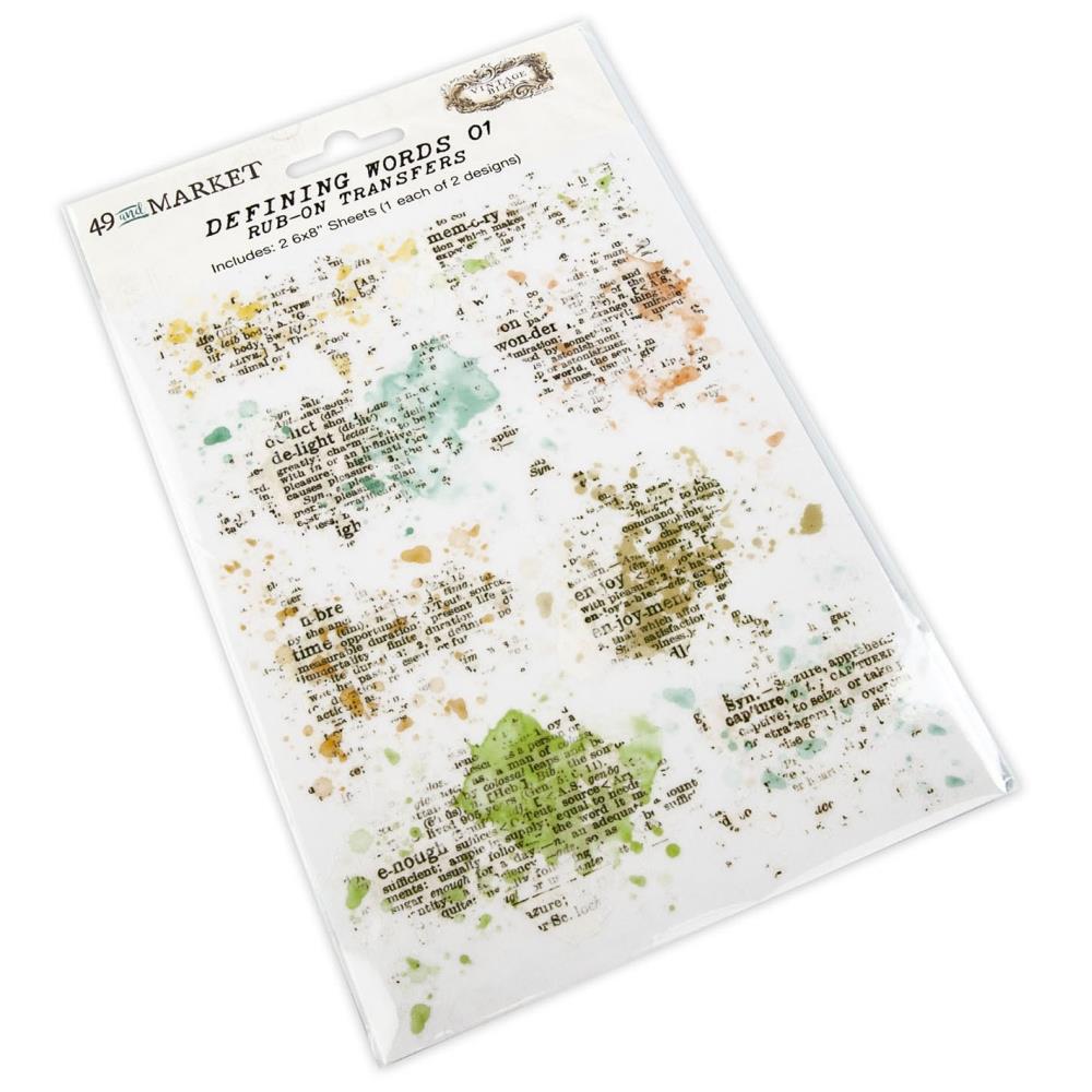 49 And Market Essential Rub-Ons Defining Words 2 pack - Crafty Divas