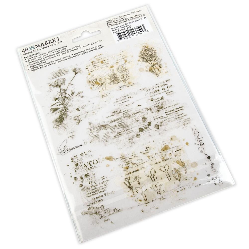 49 And Market Essential Rub-Ons Textbook Blends 2 pack - Crafty Divas