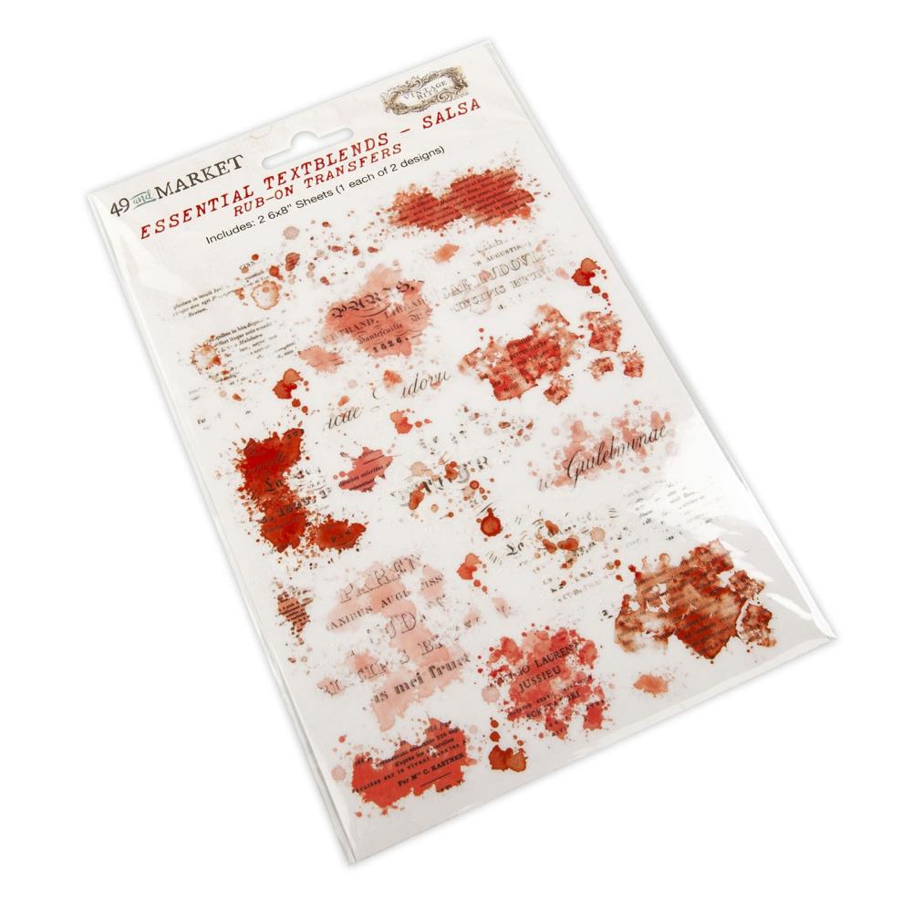 49 And Market Essential Rub-Ons Textbook Blends Salsa - Crafty Divas