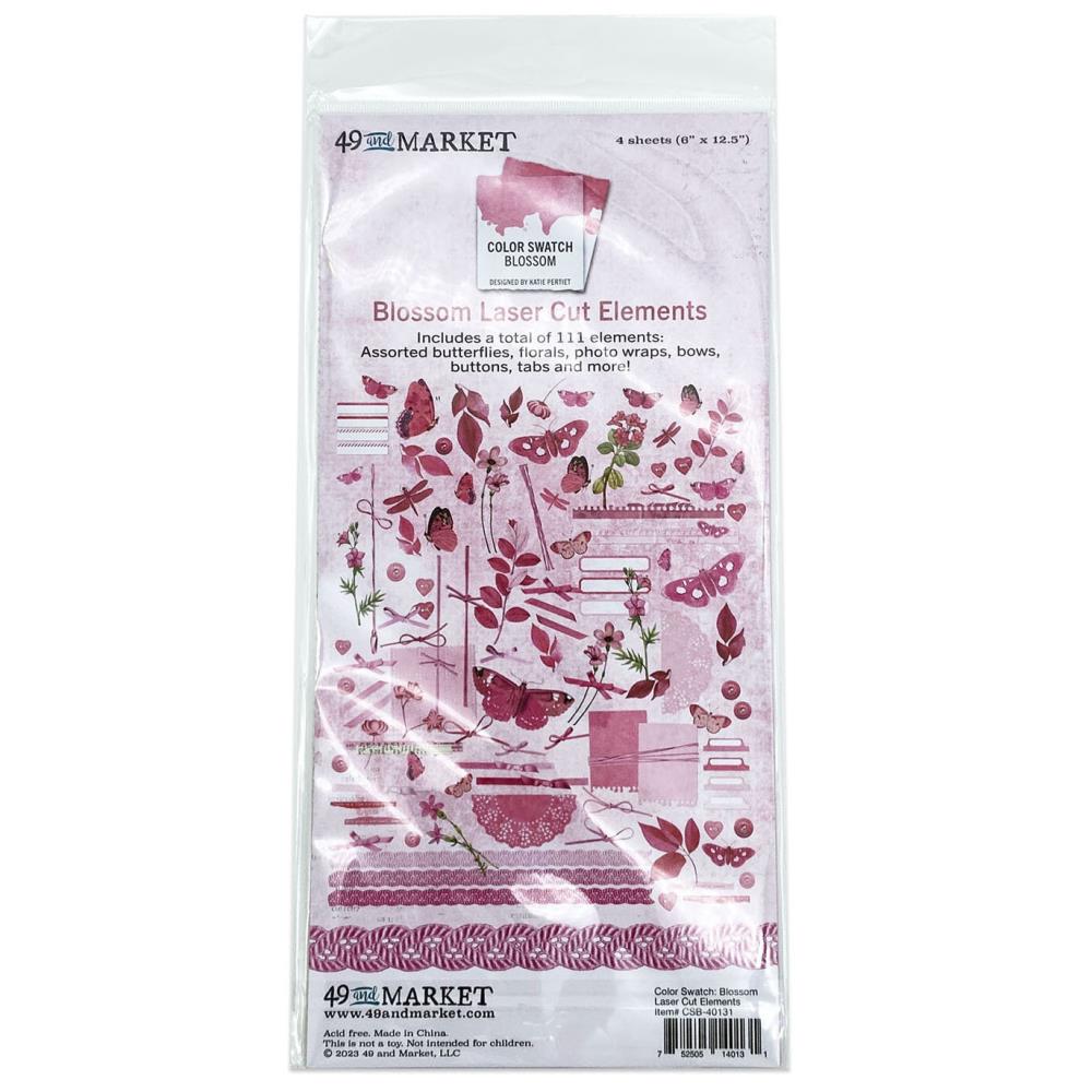 49 And Market - Laser Cut Outs Color Swatch: Blossom - Crafty Divas