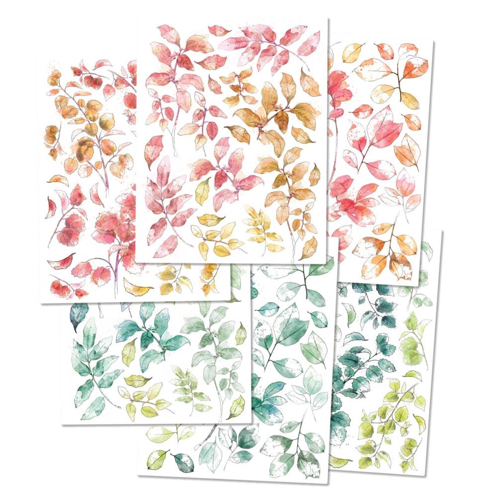 49 And Market - Spectrum Sherbet Rub-Ons - Leaves - Crafty Divas