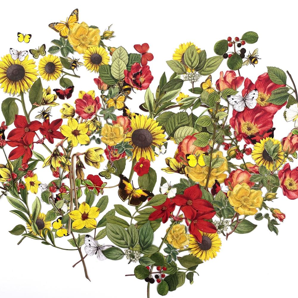 49 And Market - Vintage Artistry Countryside Laser Cut Outs - Wildflowers - Crafty Divas