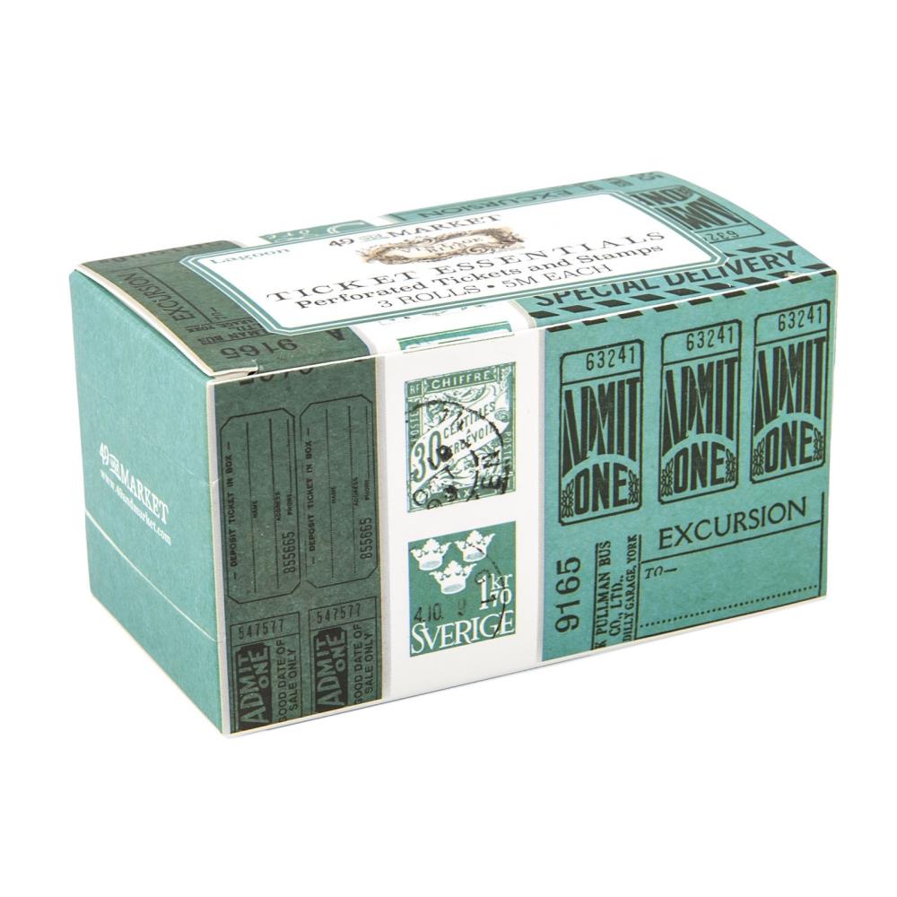 49 And Market Vintage Bits Ticket Essentials - Lagoon - Crafty Divas