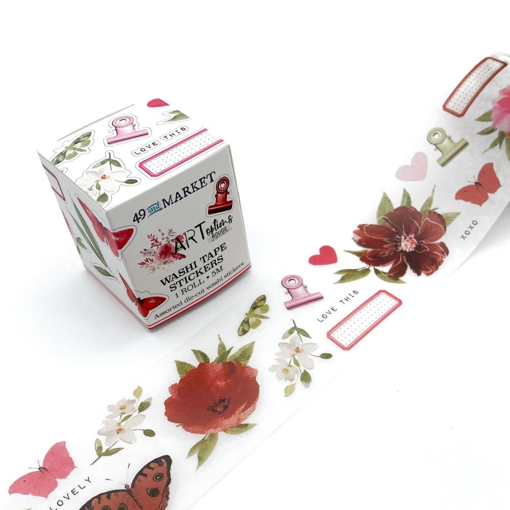 49 And Market Washi Sticker Roll - ARToptions Rouge - Crafty Divas