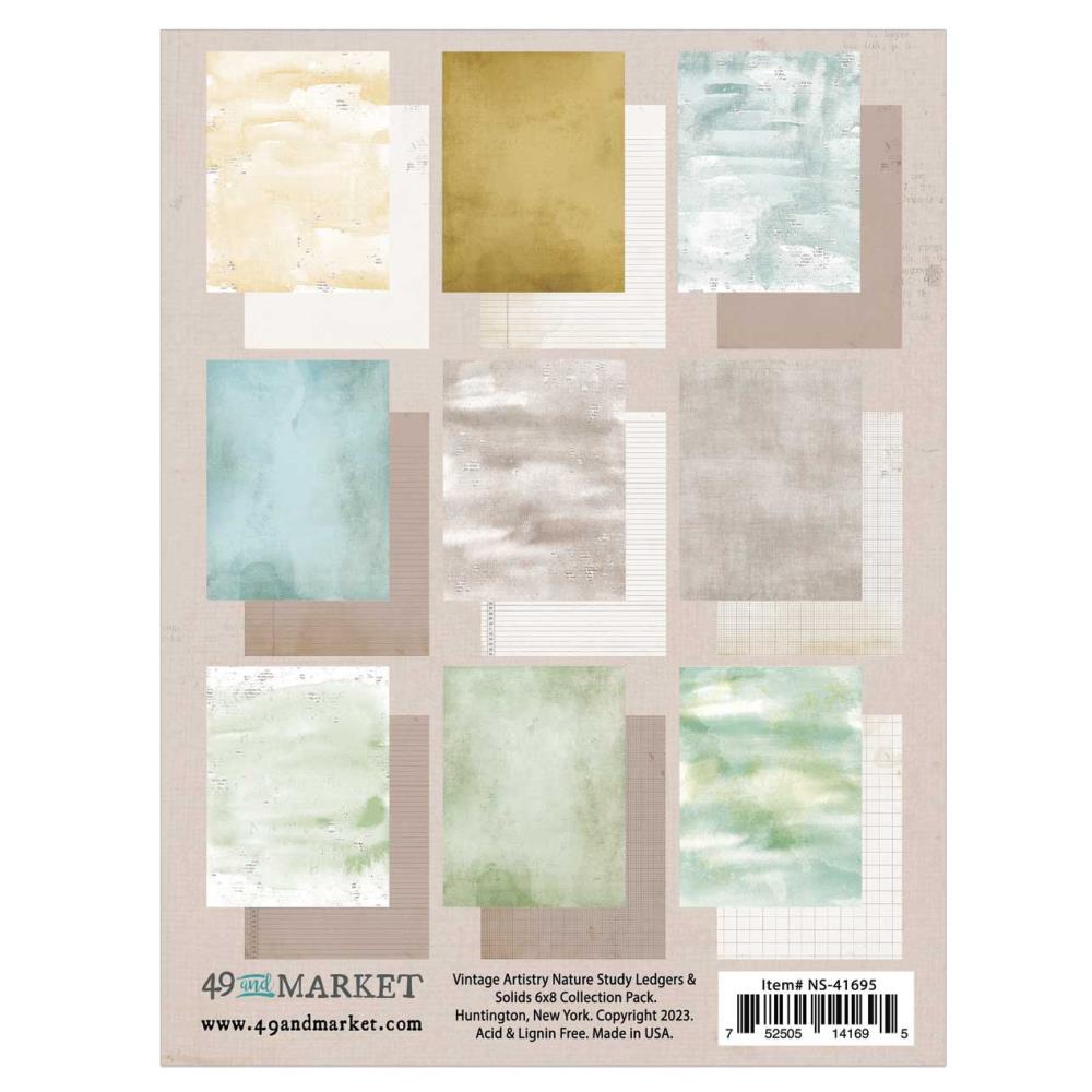 49 & Market Collection Pack 6x8 - Nature Study Ledgers & Solids - Crafty Divas