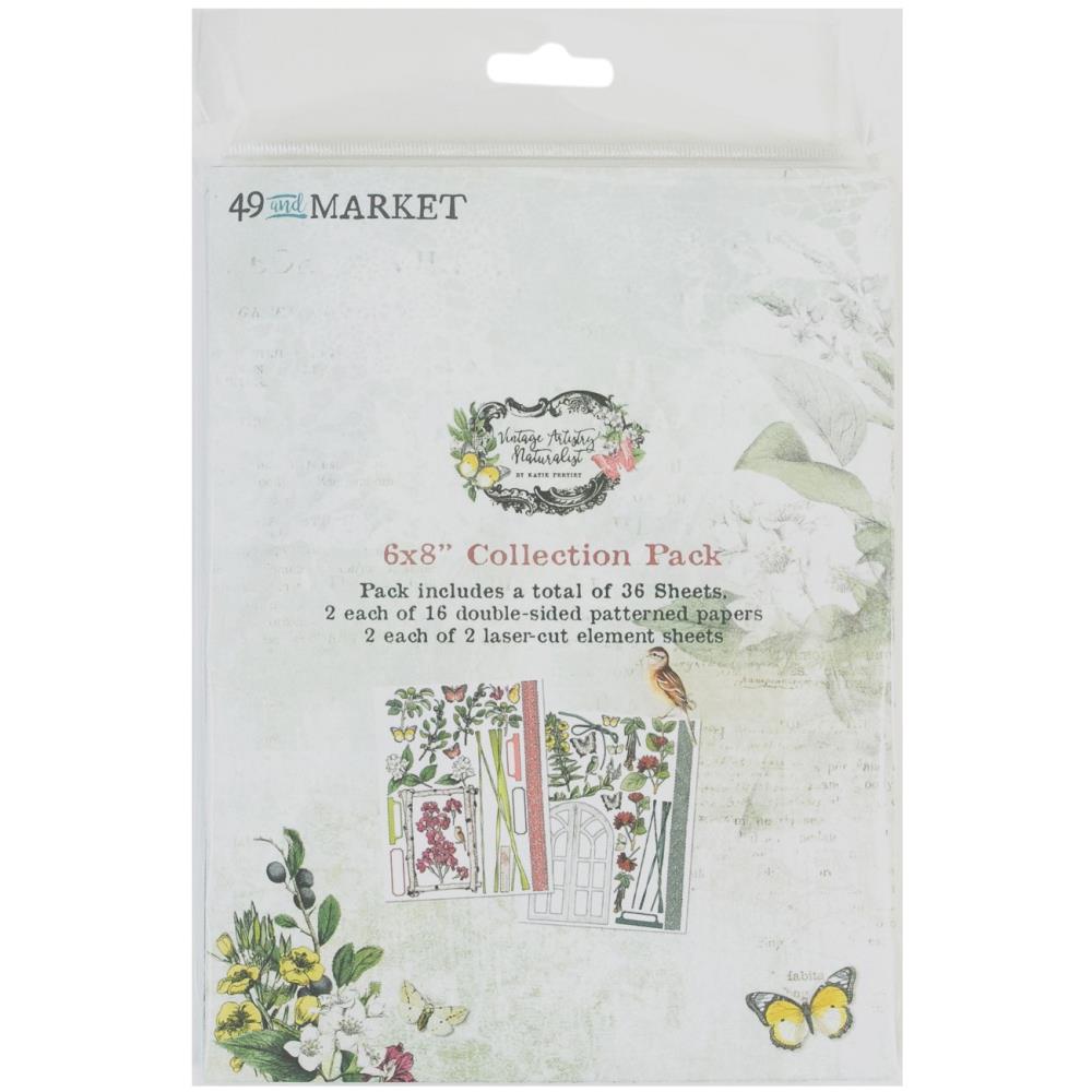 49 & Market Collection Pack 6x8 - Vintage Artistry Naturalist - Crafty Divas
