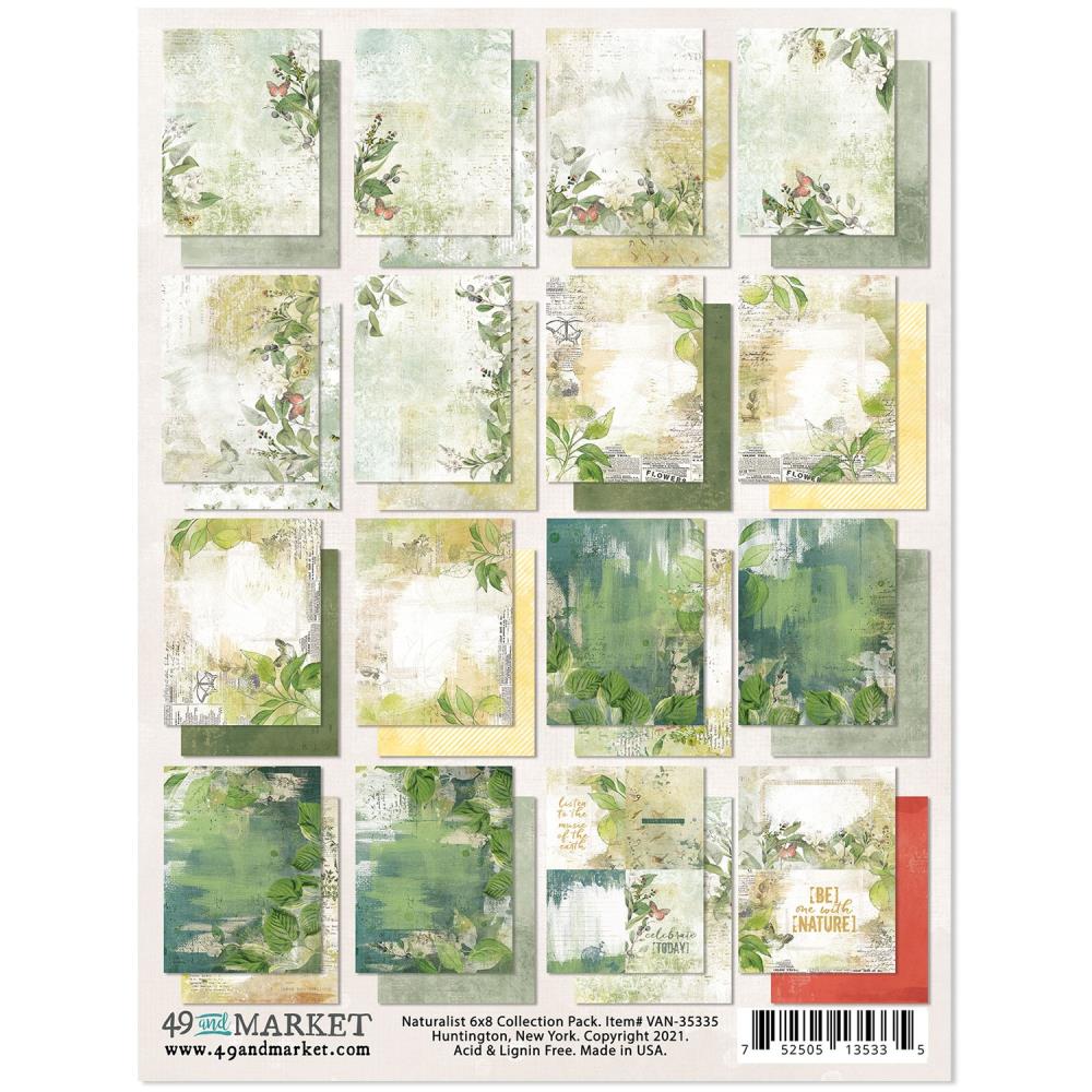 49 & Market Collection Pack 6x8 - Vintage Artistry Naturalist - Crafty Divas