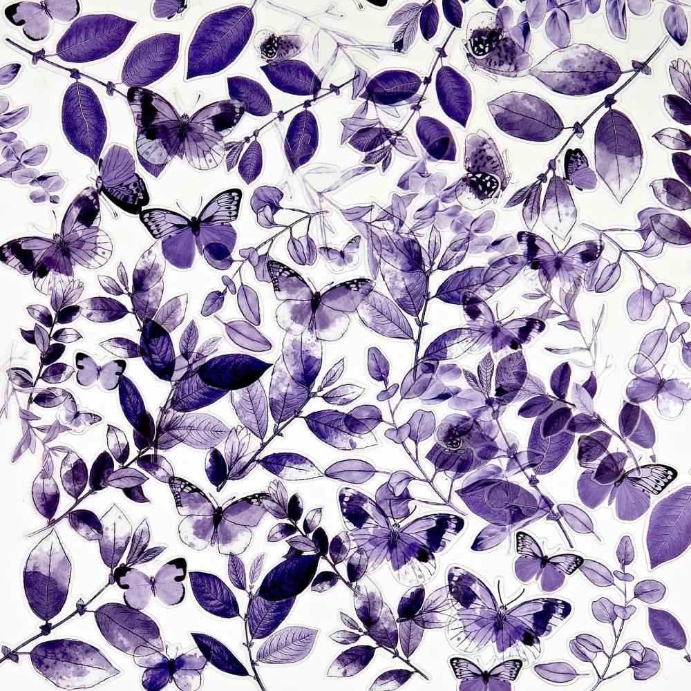 49 & Market - Color Swatch: Acetate Leaves Lavender - Crafty Divas