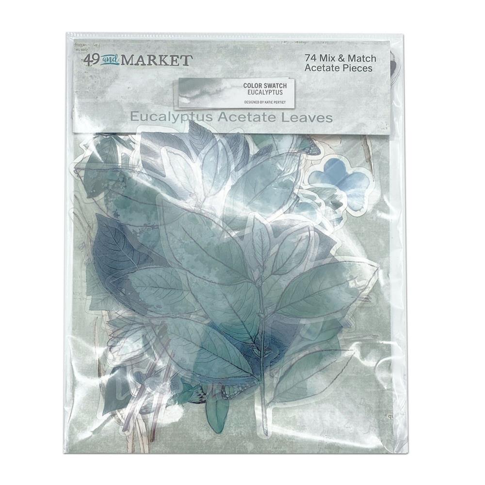 49 & Market - Color Swatch: Eucalyptus Acetate Leaves - Crafty Divas