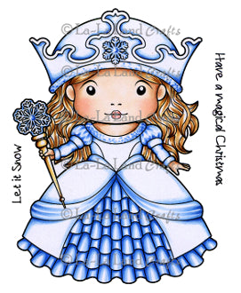 La La Land- Winter Princess Marci (w/ Sentiments) Rubber Stamp