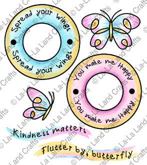 La La Land- Flutter By Rubber Stamp