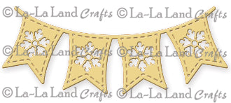 La La Land Die- Snowflake Flag Banner Die