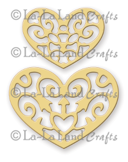 La La Land- Filigree Hearts Die (set of 2)