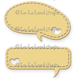 La La Land- Heart Speech Bubbles Die (set of 2)