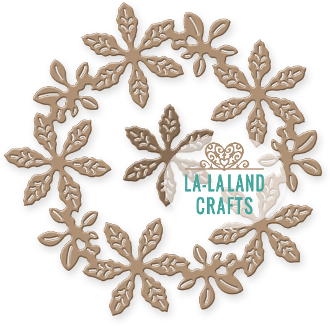 La La Land- Poinsettia Wreath Die