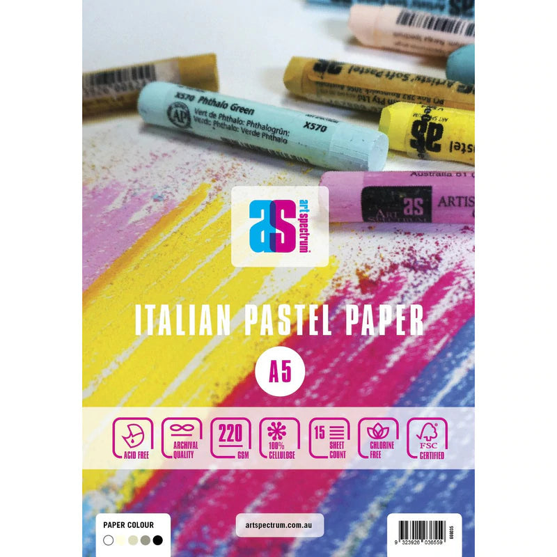 Art Spectrum Italian Pastel Pad - A4 Assorted Greys