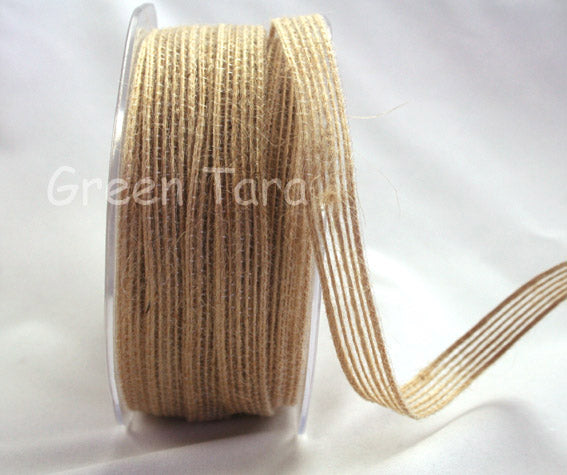 9mm Natural Jute Ribbon- Natural