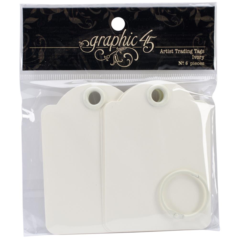 Graphic 45 Staples Artist Trading Tag Album - Ivory