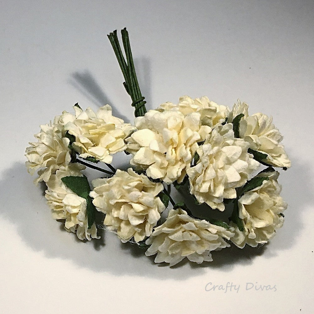 Mulberry Aster Daisies - Buttercream