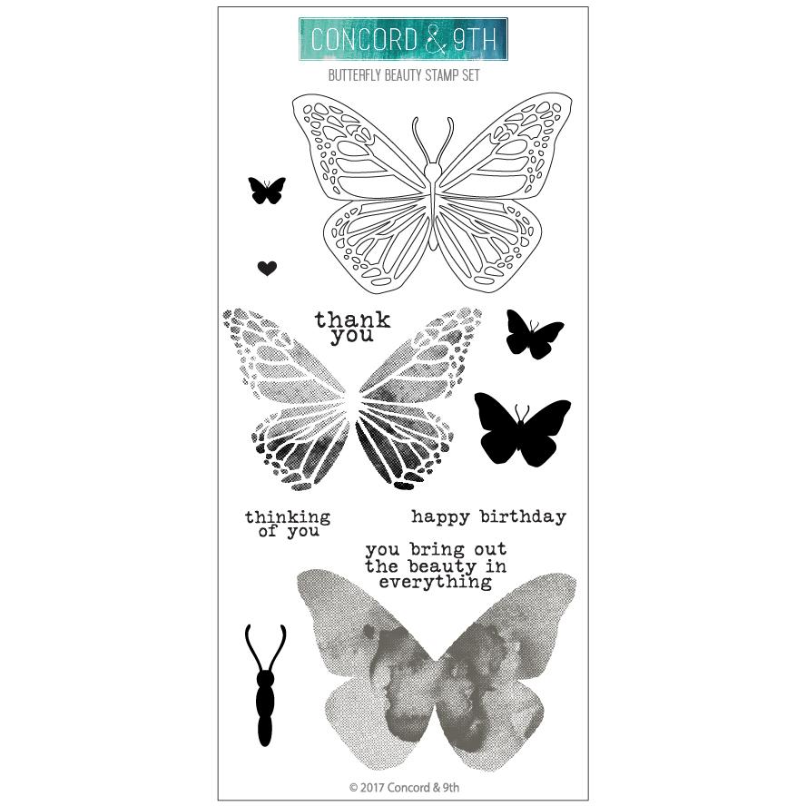 Concord & 9th- BUTTERFLY BEAUTY STAMP SET