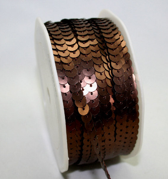 Brushed Sequin Trim- Bronze