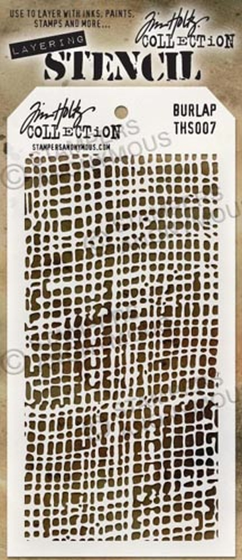 Tim Holtz - Layering Stencil - Burlap