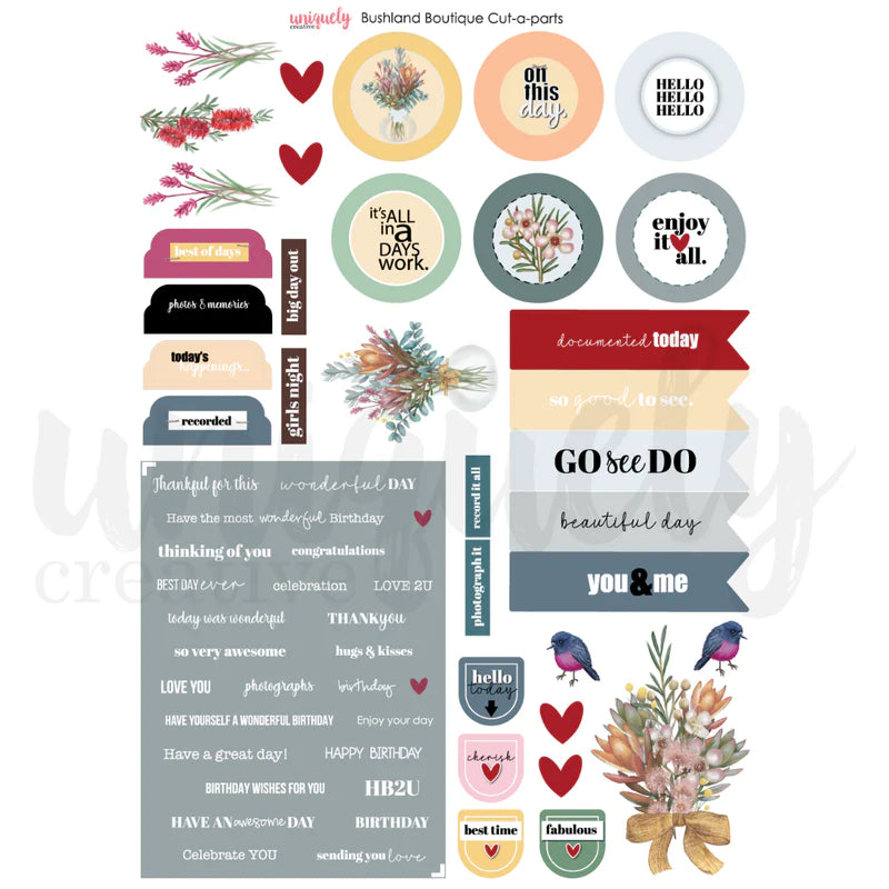 Uniquely Creative - Cut-A-Part Sheet - Bushland Boutique