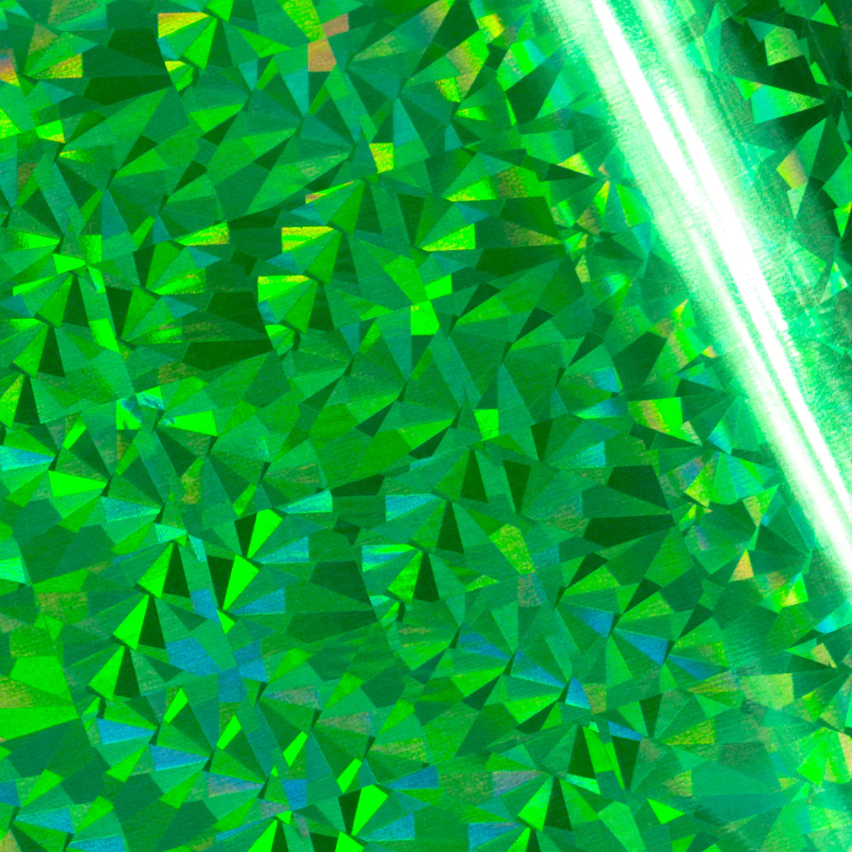 Couture Creations Heat Activated Foil - Green Iridescent Triangular Finish