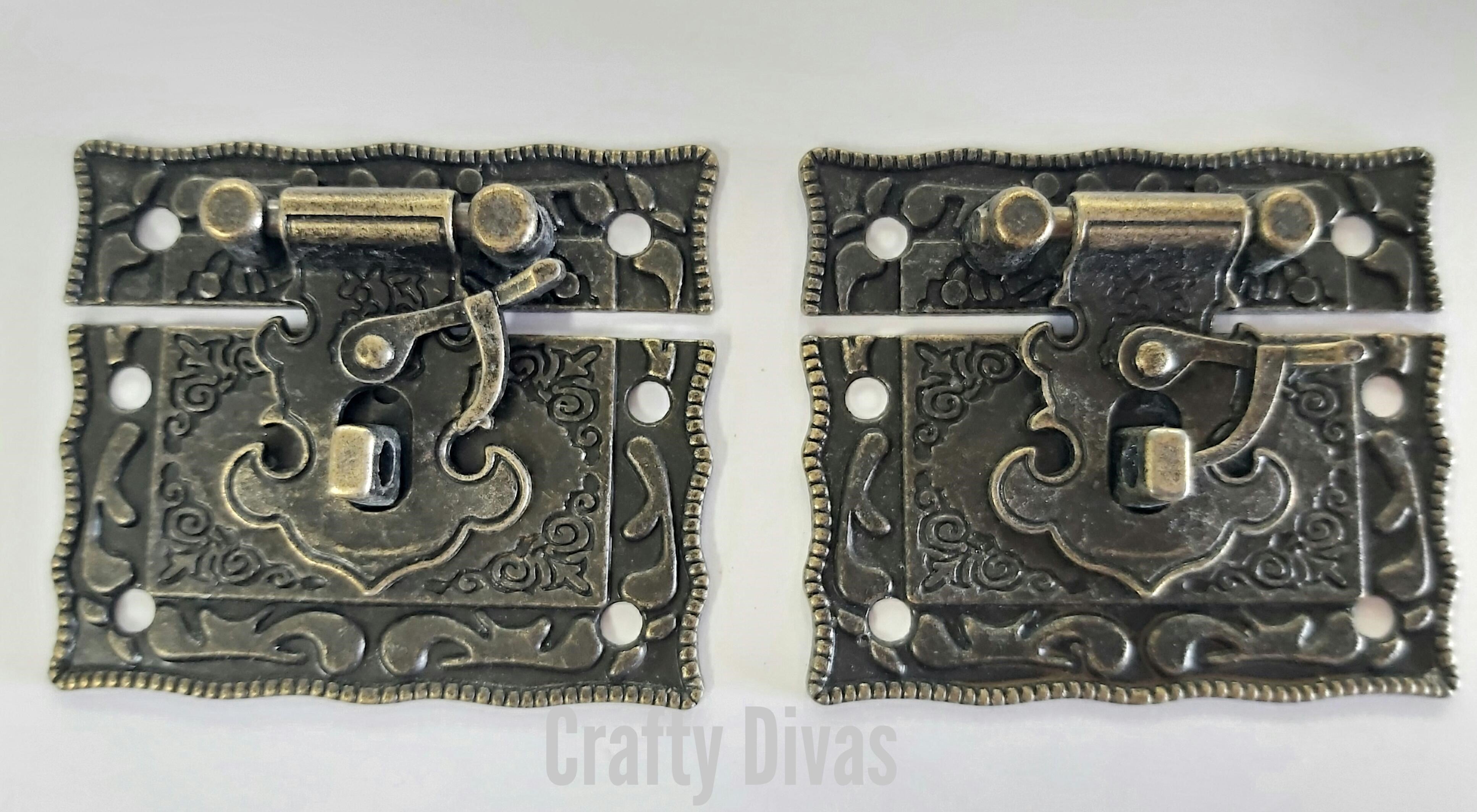 Catch Clasp Closures - Antique Bronze