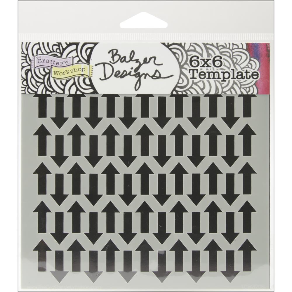 Crafters Workshop Template 6X6 - Chevron Arrows