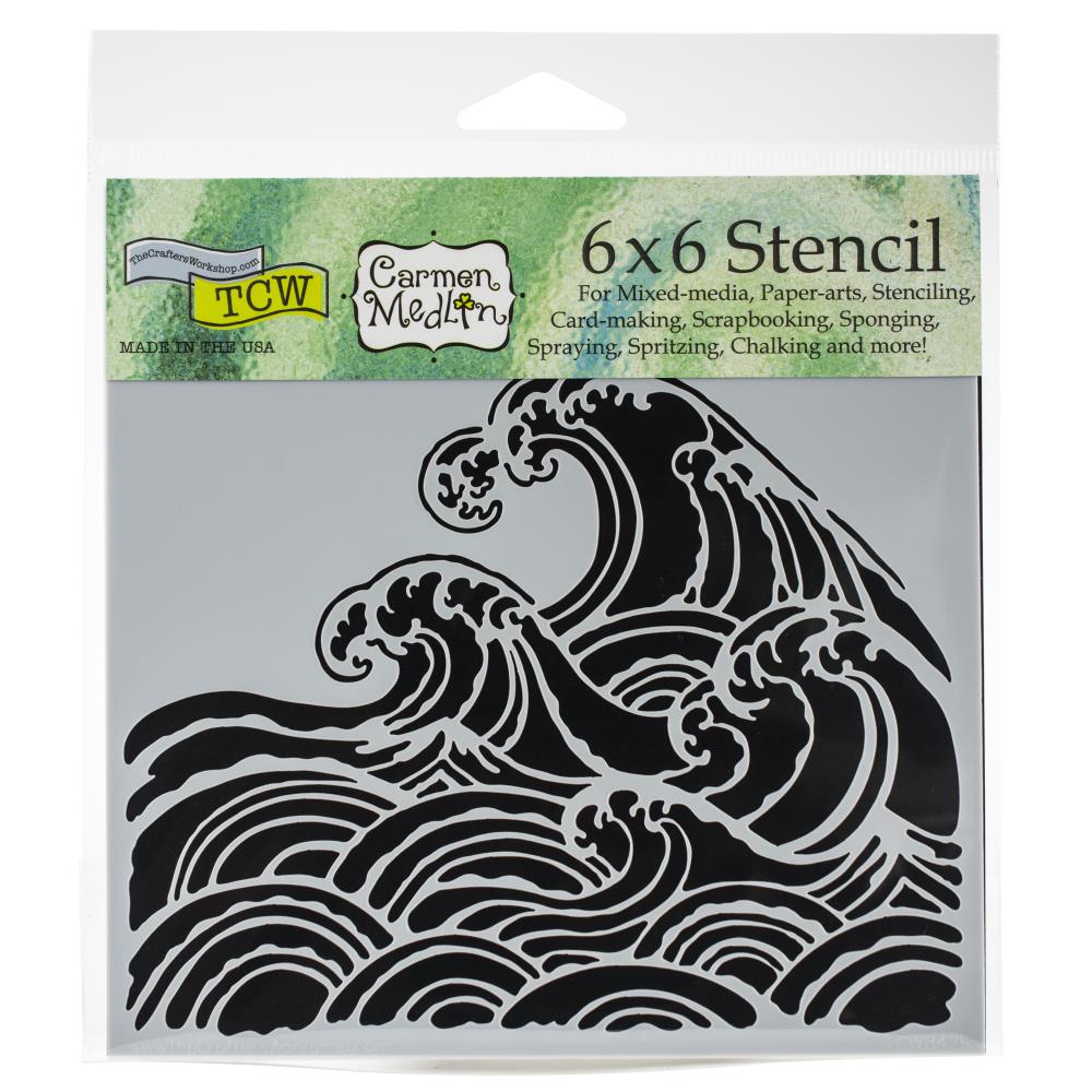 Crafter's Workshop Template 6"X6" - Wave