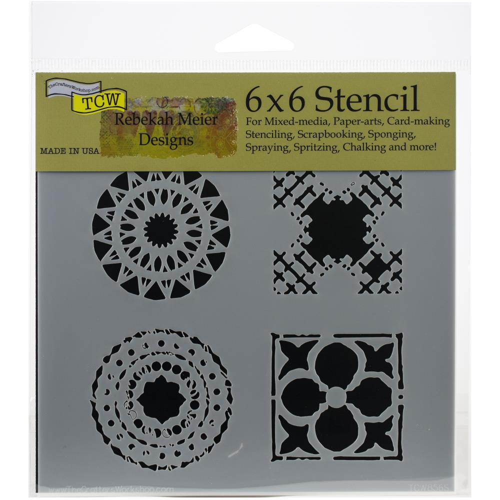 Crafter's Workshop Template 6"X6" - Motifs