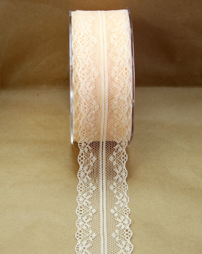 Scalloped Edge Nylon Lace- Cream