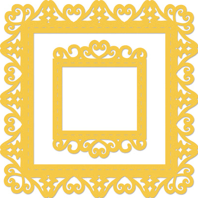 Decorative Die- Square Vintage Frame