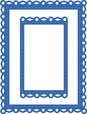 Decorative Die- Rectangle Fancy Frames