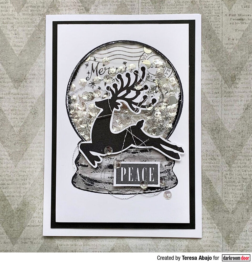 Frame Stamp - Snow Globe