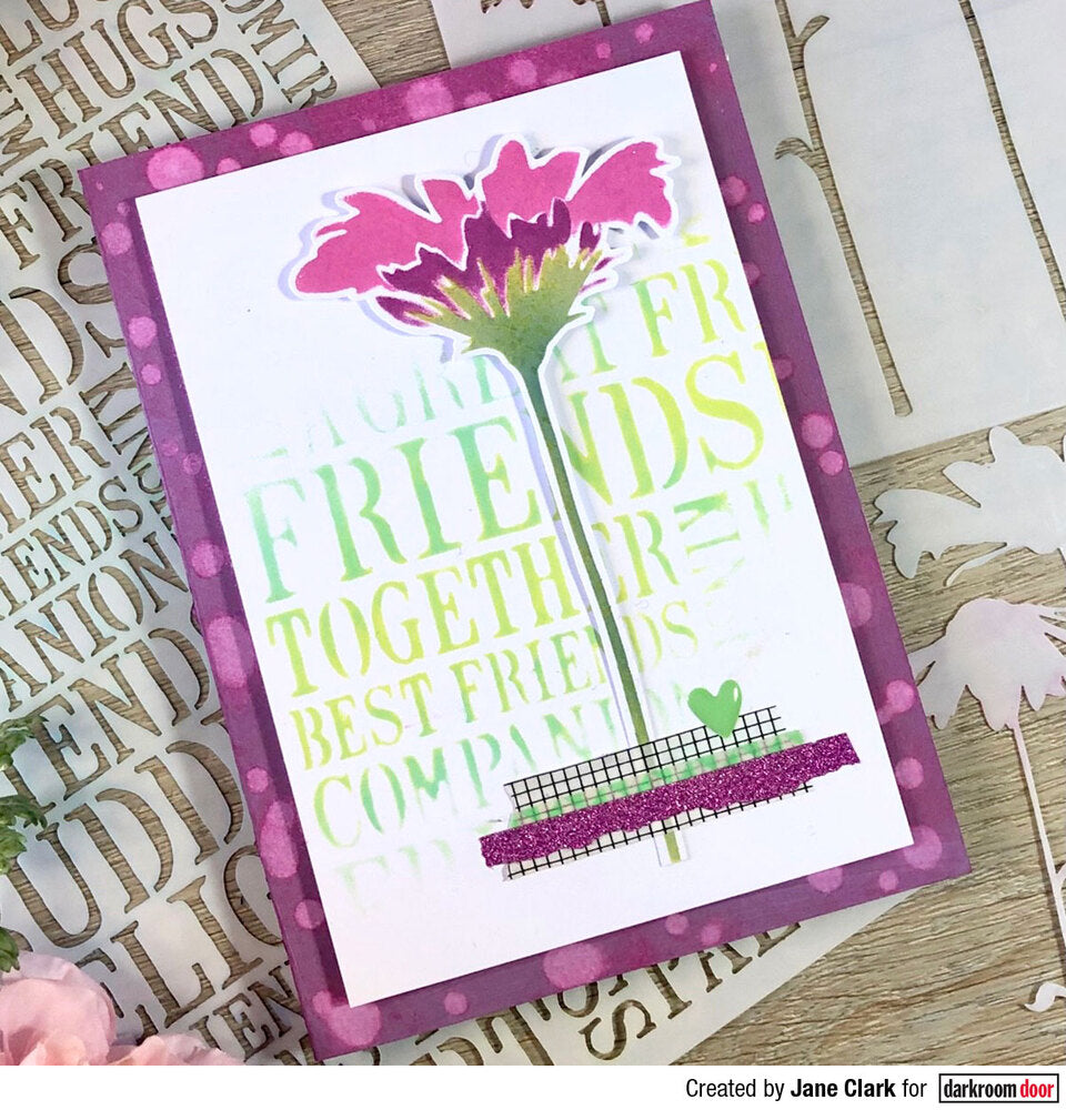 Small Stencil - Tall Flowers