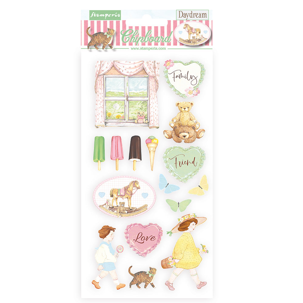 Stamperia Adhesive Chipboard - Day dream