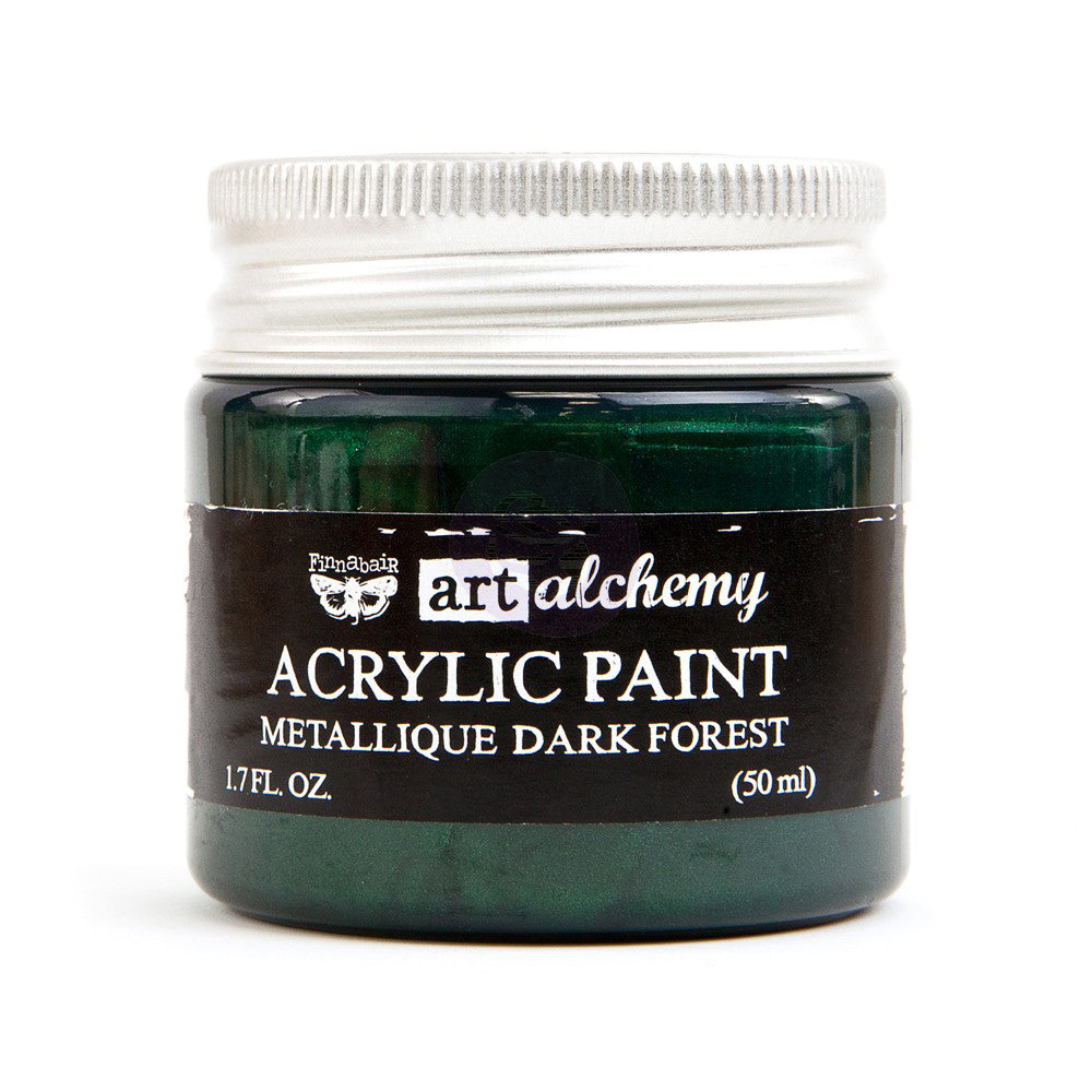 Finnabair Art Alchemy Acrylic Paint- Metallique Dark Forest