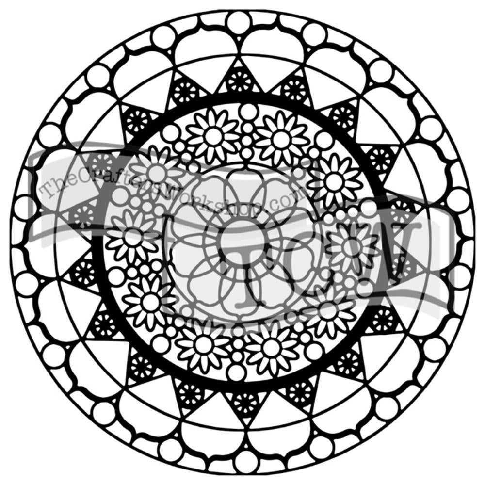 Crafter's Workshop Template 12x12- Diasy Chain