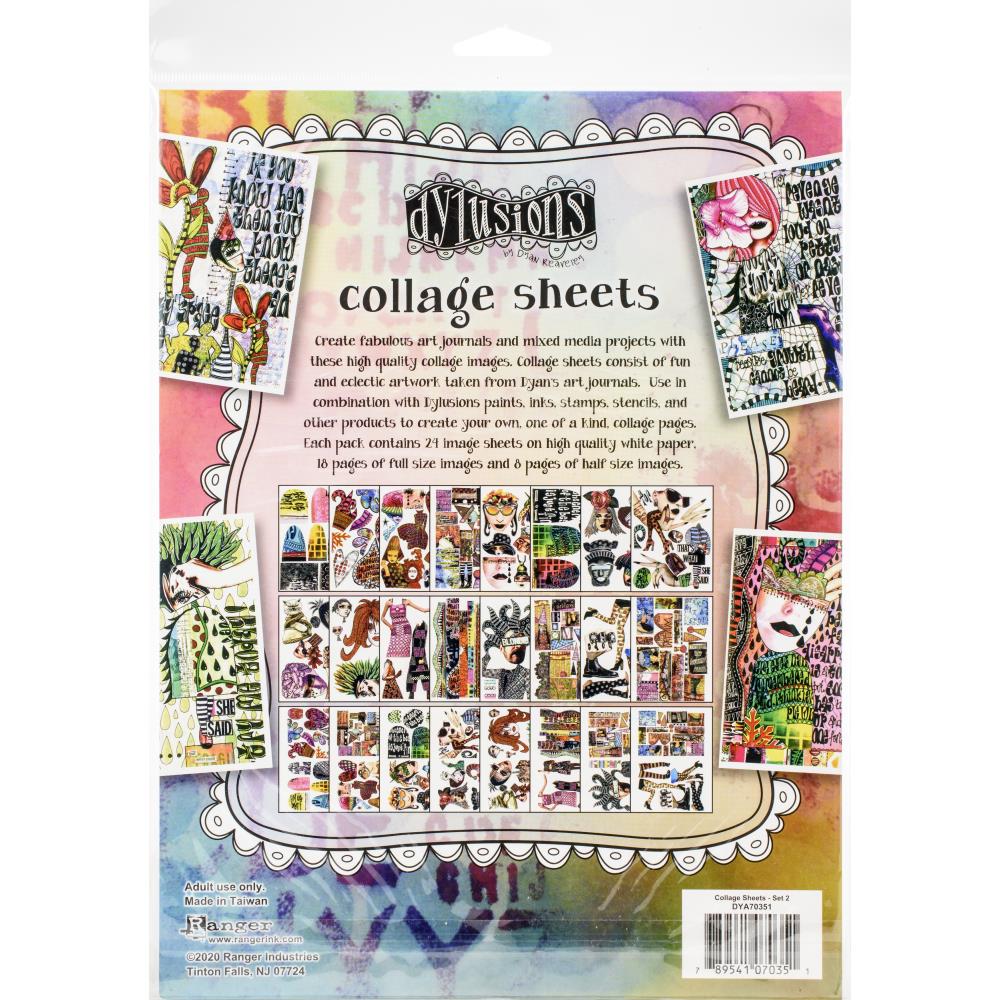 Dyan Reaveley's Dylusions Collage Sheets 8.5X11 - Set 2